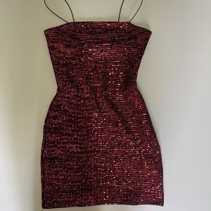 Mini Dress with smaller sequins from Chocolate, Small size